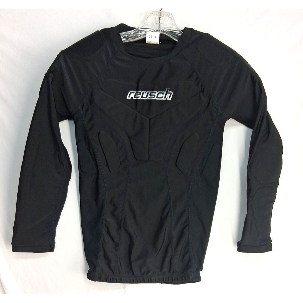 Reush Compression Mms 3/4 Pro Padded Goalkeeper Black Small Men Shirt Soccer